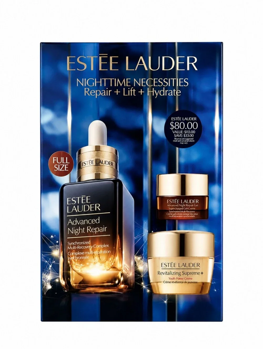 Estée Lauder Nighttime Necessities Skincare Gift Set Advanced Night Repair